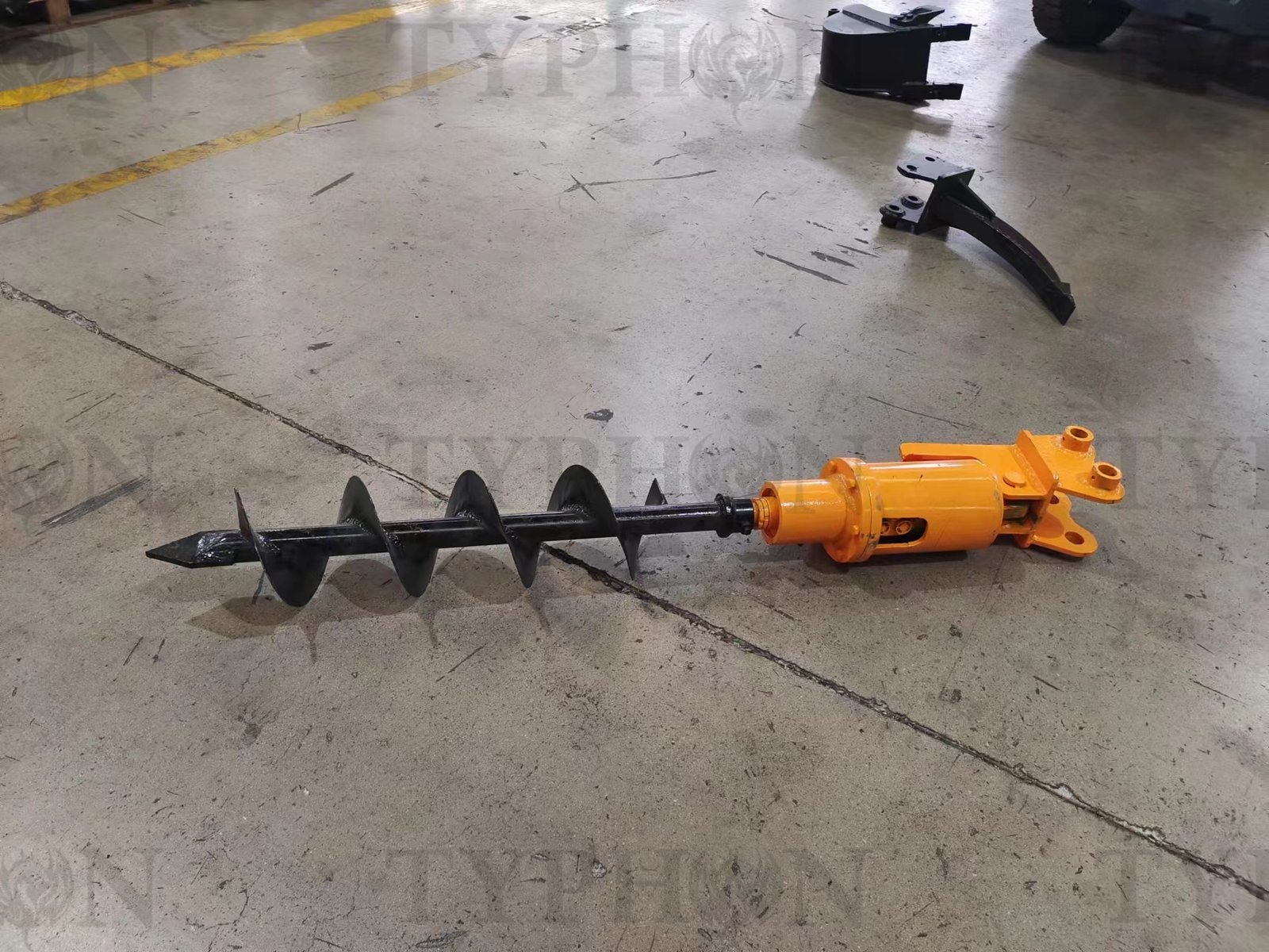 2.5 ton Excavator Attachment Hydraulic Earth Auger Post Hole Digger 8inch Diameter TERROR X2 PRO