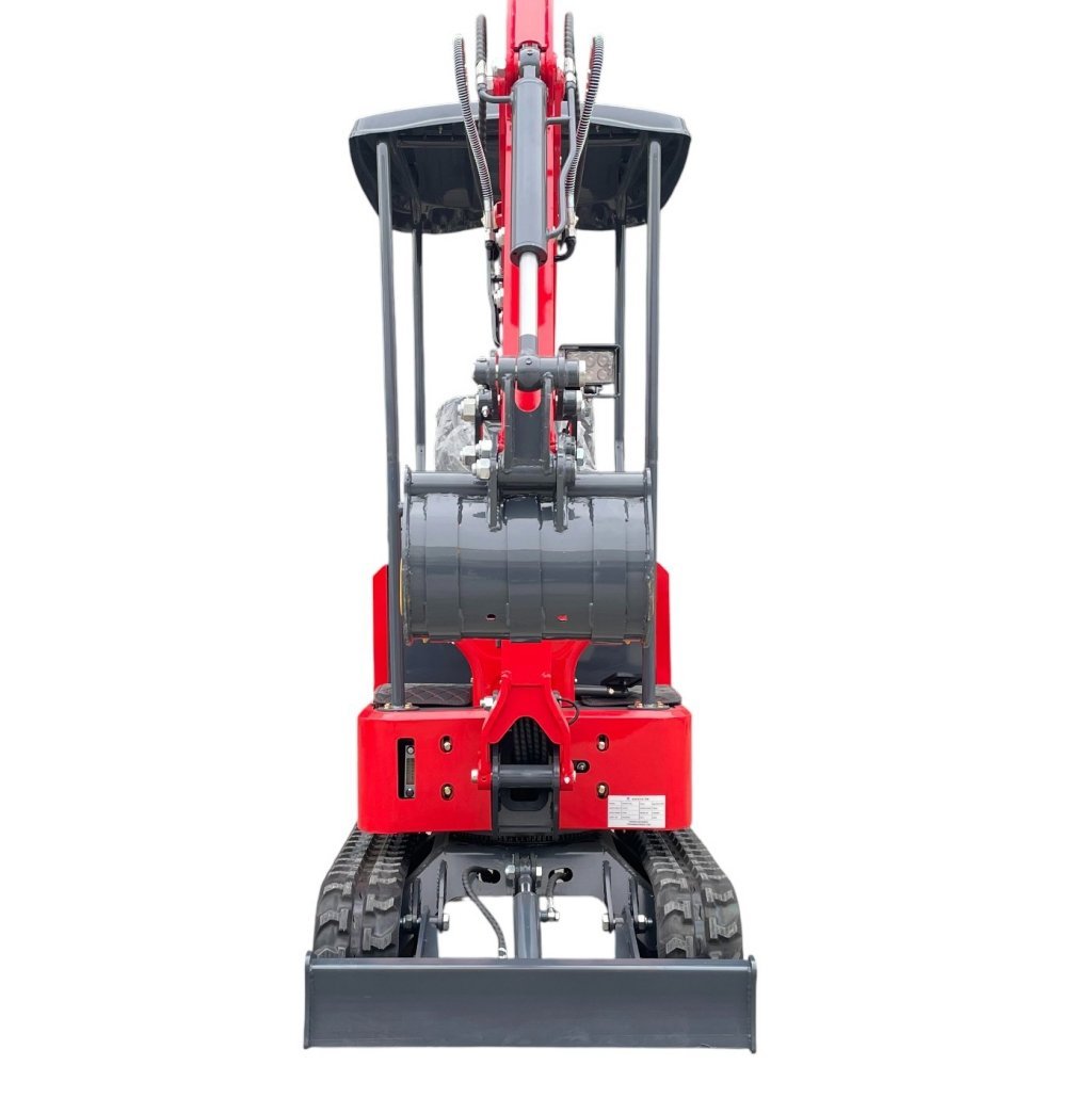 TYPHON TERROR ONE STORM 1 Ton Mini Excavator Trench Digger with Hydraulic Oil Cooler Canopy & Wide Bucket Ideal for Garden, Farm, Park & Road Work Digging, Drilling, Bull-Dozing