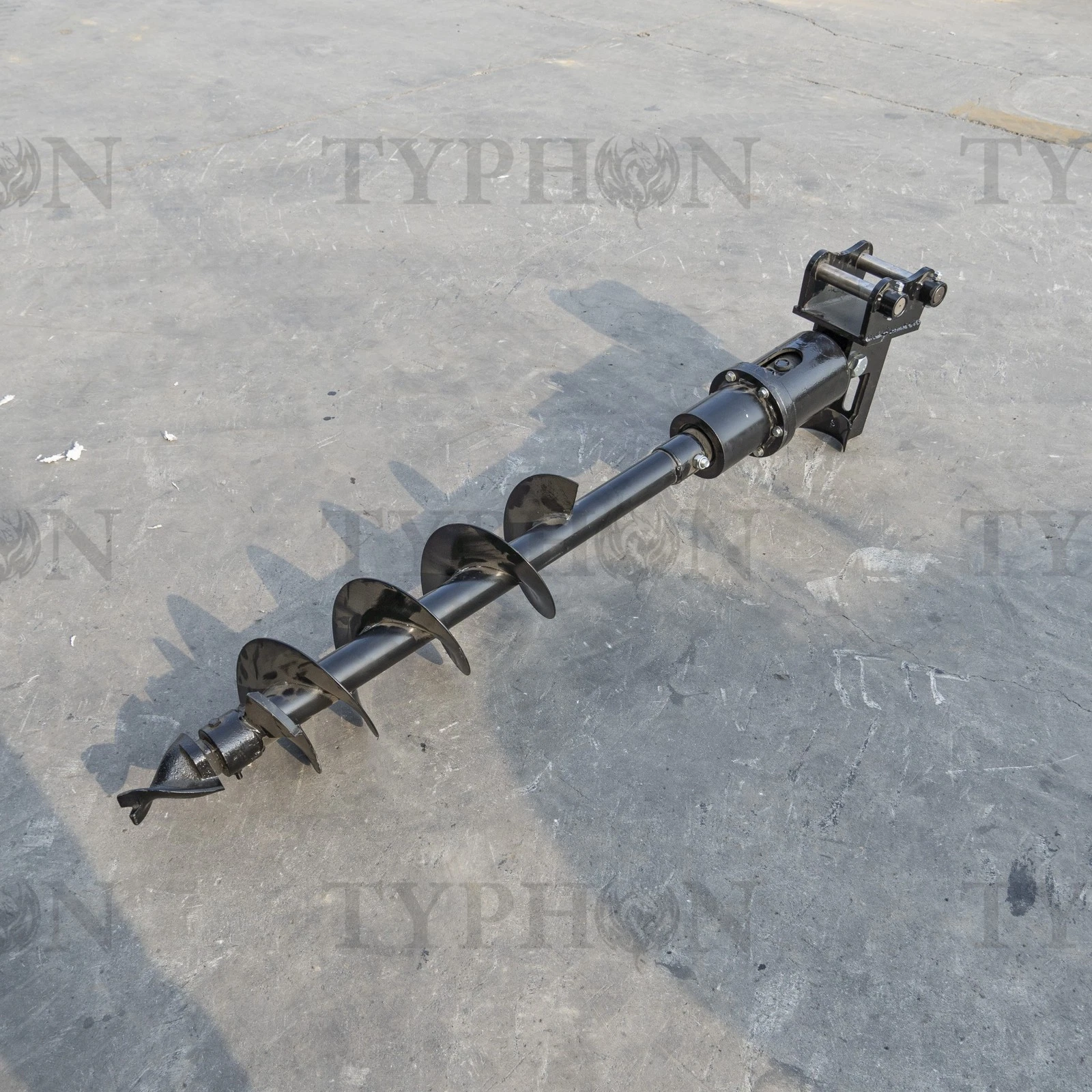 Auger Attachment For 2-3 ton Mini Excavator 7.9in Auger Bit Earth Drilling