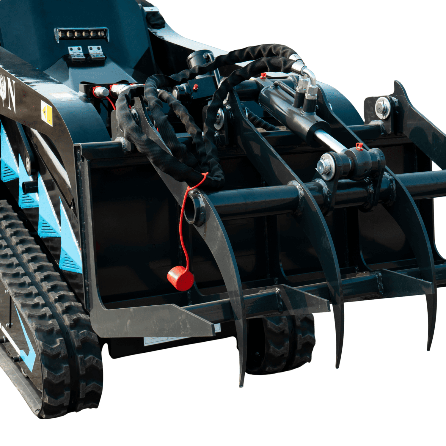 Hydraulic Wood Grabber Attachment Mini Skid Steer TYPHON STOMP X1300 & STOMP 509