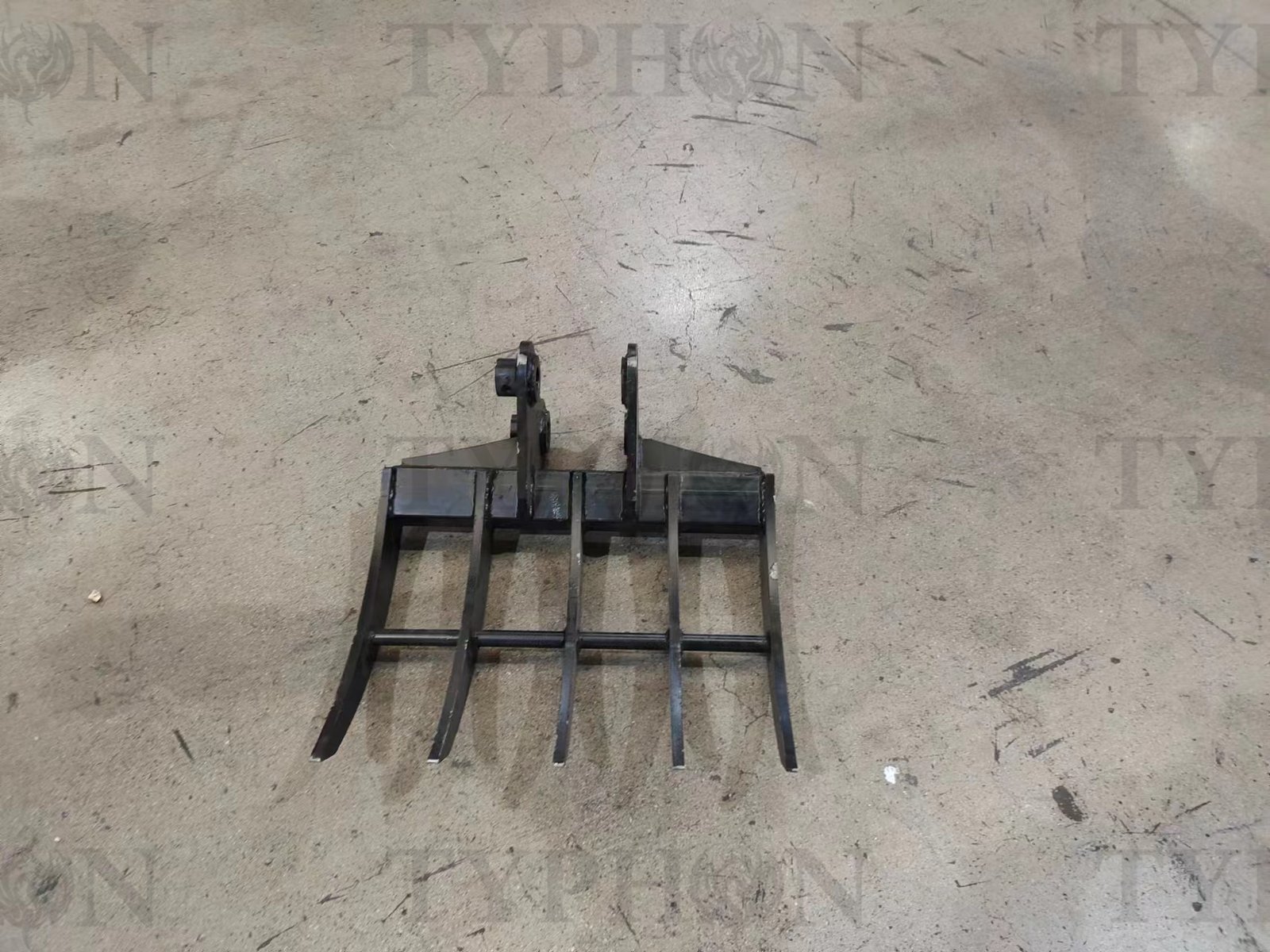 Mini Excavator Attachment Rake 22" Wide TYPHON Attachments For 2-3.5 ton Diggers For TERROR X2 PRO