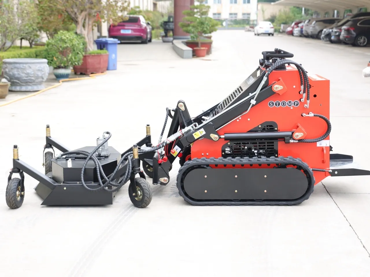 Skid Steer Loader Lawn Mower Attachment USA
