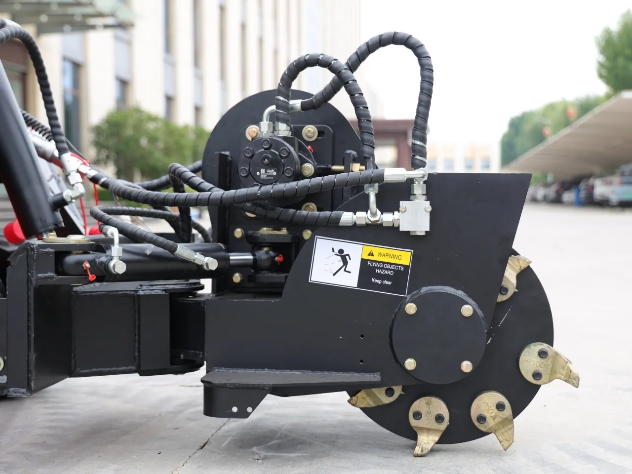 Skid Steer Loader Stump Grinder Attachment USA