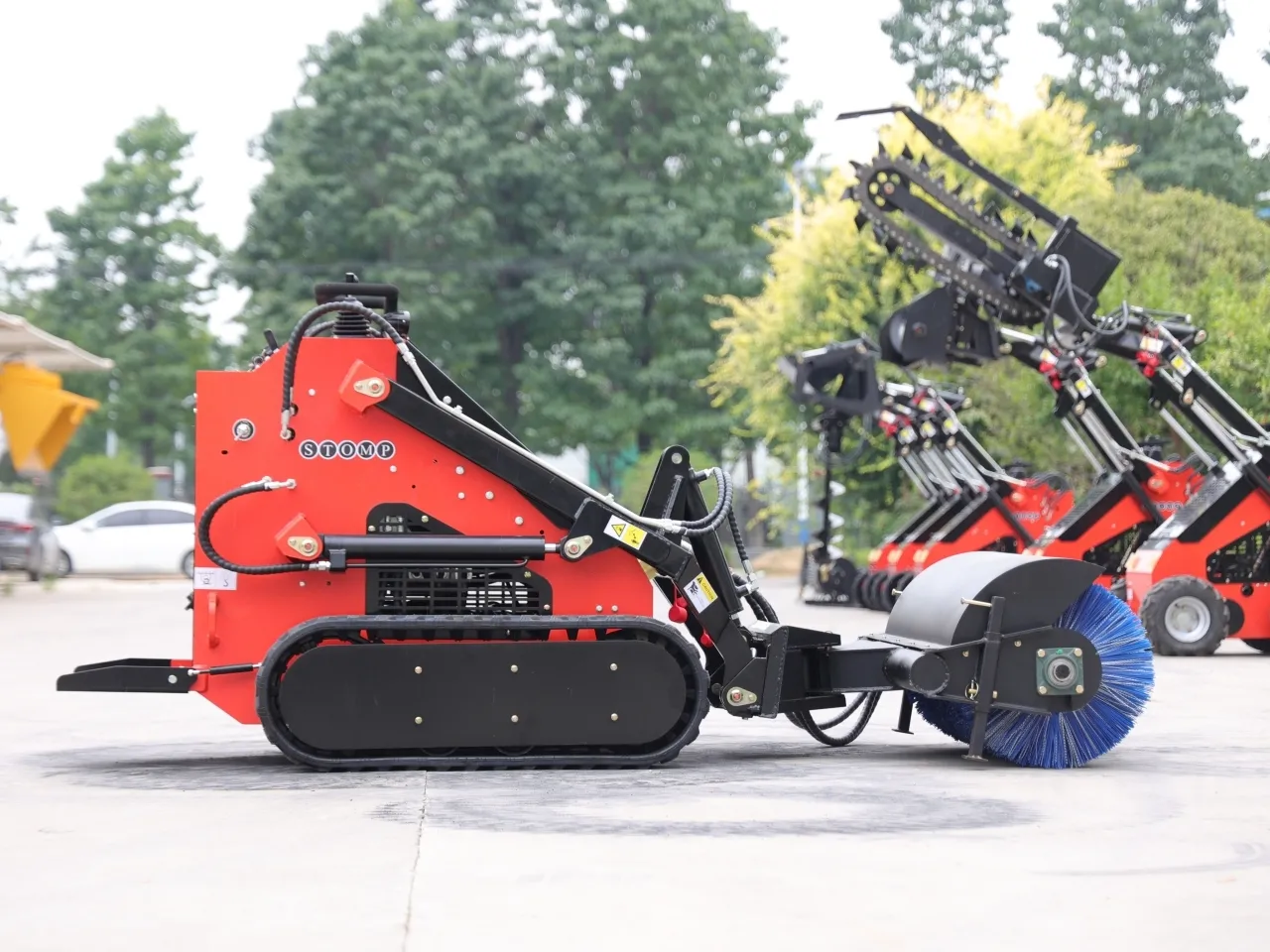 Skid Steer Loader Sweeper Attachment USA