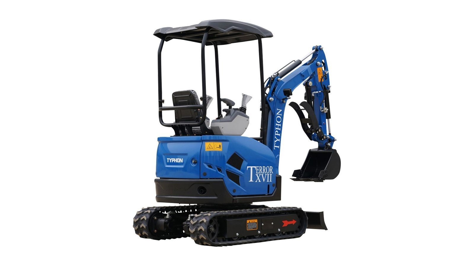 2025 3800 lb TYPHON TERROR XVII Mini Excavator Rubber Track with Kubota D902 Diesel Engine USA