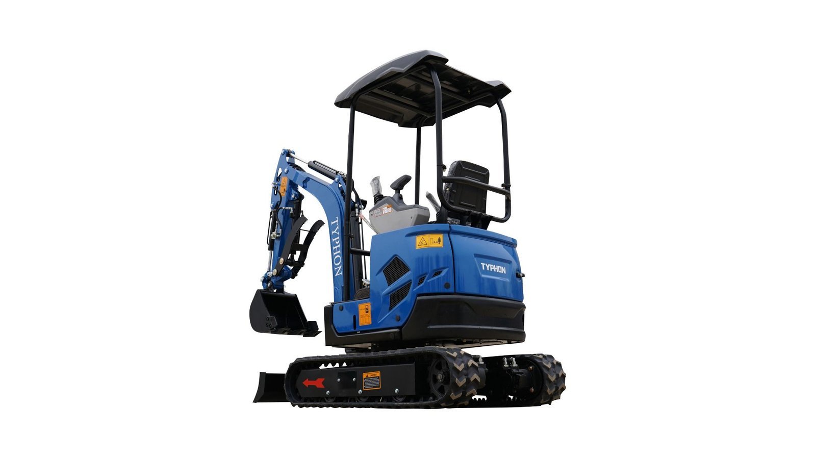 2025 3800 lb TYPHON TERROR XVII Mini Excavator Rubber Track with Kubota D902 Diesel Engine USA