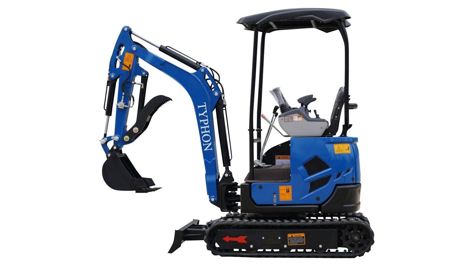 2025 3800 lb TYPHON TERROR XVII Mini Excavator Rubber Track with Kubota D902 Diesel Engine USA
