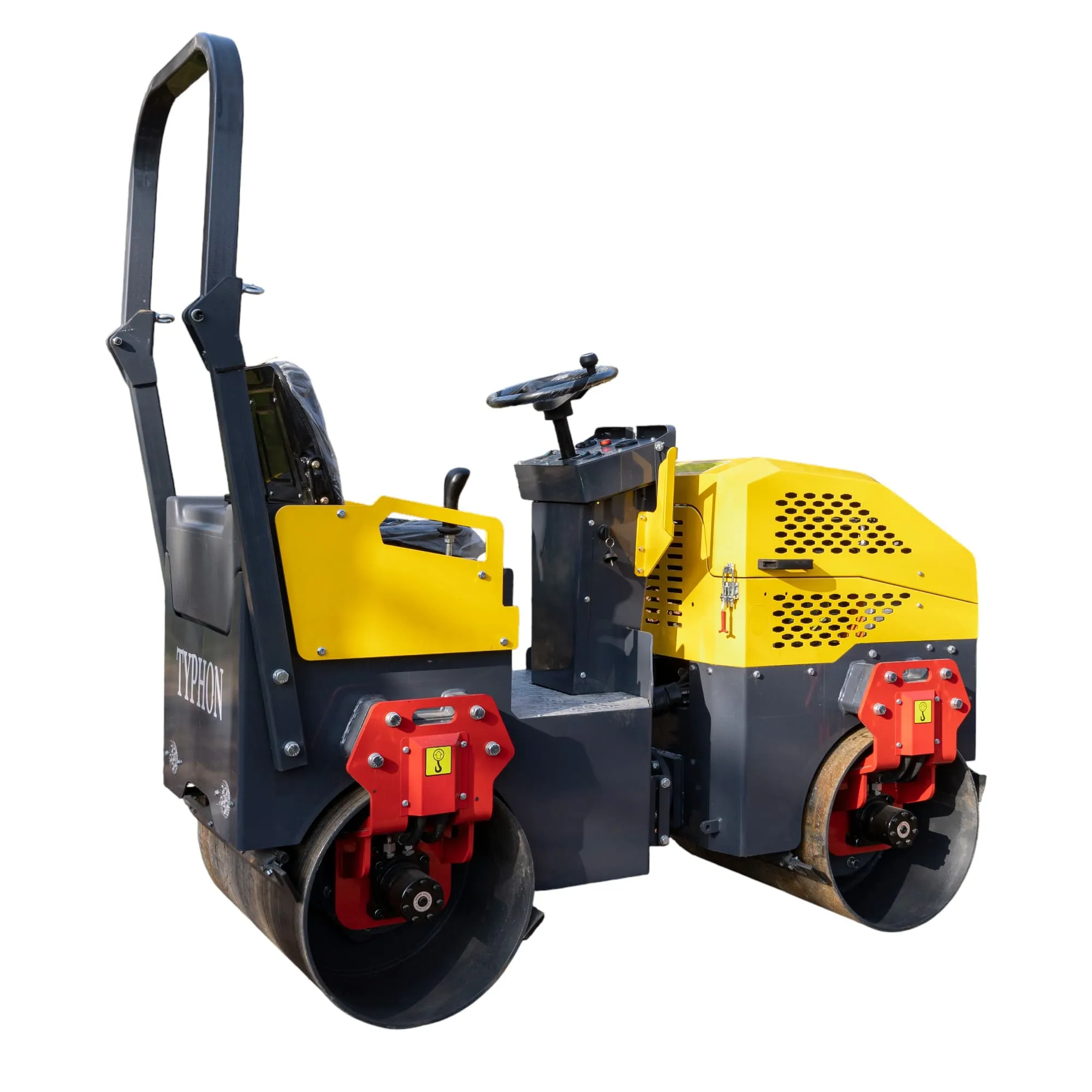 TYPHON FURY 15 Mini Road Roller 1.5Ton 13.5 hp B&S Gas Engine Hydraulic Steering