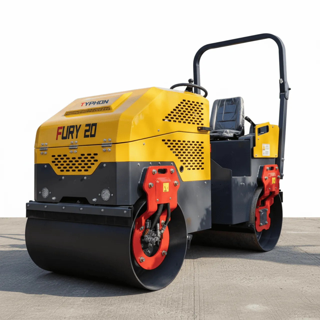 TYPHON FURY 20 Mini Road Roller 2Ton Hydraulic Oil Vibratory B&S 23hp USA engine