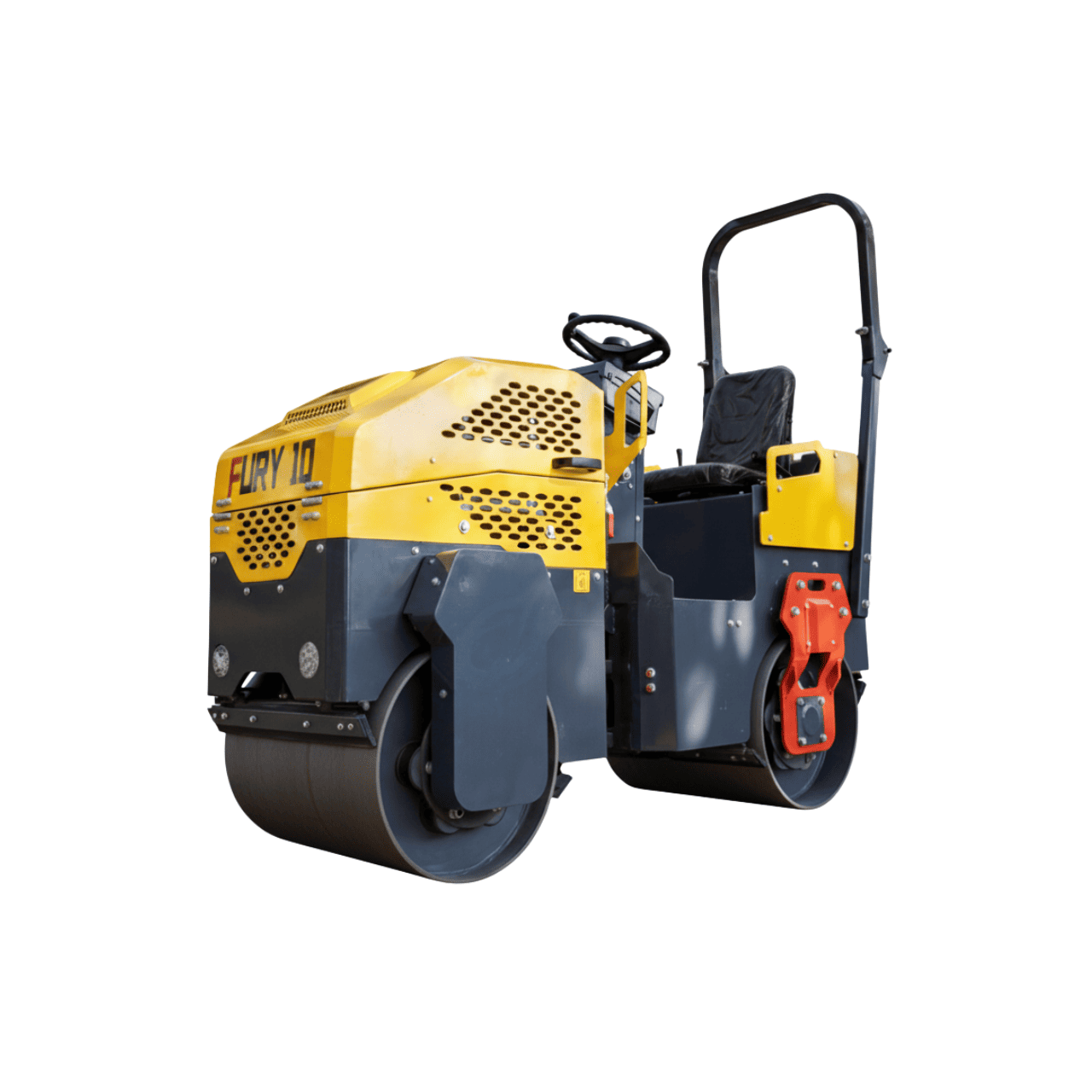 TYPHON Fury 10 Mini Road Roller 1Ton Hydraulic oil B&S 13.5hp gas USA air-cooled