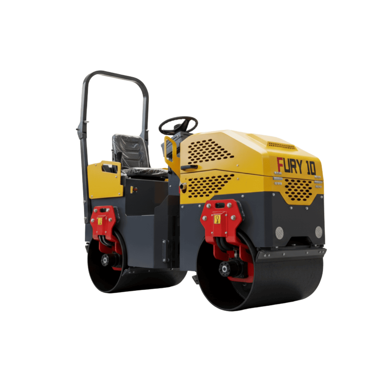 TYPHON Fury 10 Mini Road Roller 1Ton Hydraulic oil B&S 13.5hp gas USA air-cooled