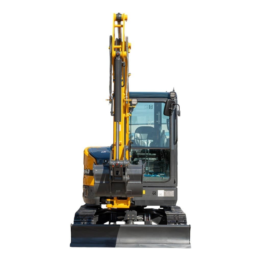 TYPHON NAGA 4.0 Mini Excavator w 4 Ton 24.4hp Yanmar Diesel Engine Metal Track ISO SAE control switch, AC Heater Cabin, 2 Travel Speed