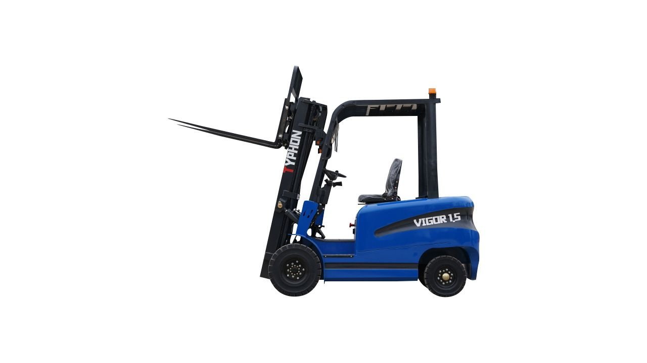 New 2025 TYPHON VIGOR 1.5 Blue Electric Forklift 1.5 Ton Lifter Lift Truck Jitney Hi-Lo