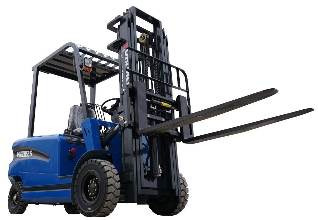 New 2025 TYPHON VIGOR 2.5 Blue Electric Forklift 2.5 Ton Lifter Lift Truck Jitney Hi-Lo