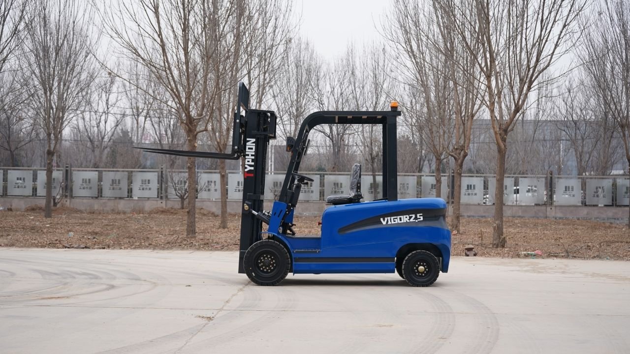 New 2025 TYPHON VIGOR 2.5 Blue Electric Forklift 2.5 Ton Lifter Lift Truck Jitney Hi-Lo