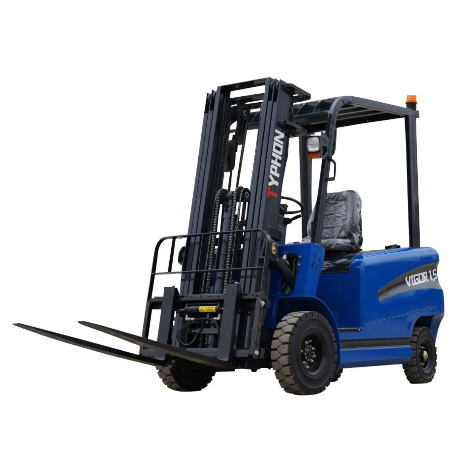 1-92.webp New 2025 TYPHON VIGOR 1.5 Blue Electric Forklift 1.5 Ton Lifter Lift Truck Jitney Hi-Lo – main product image