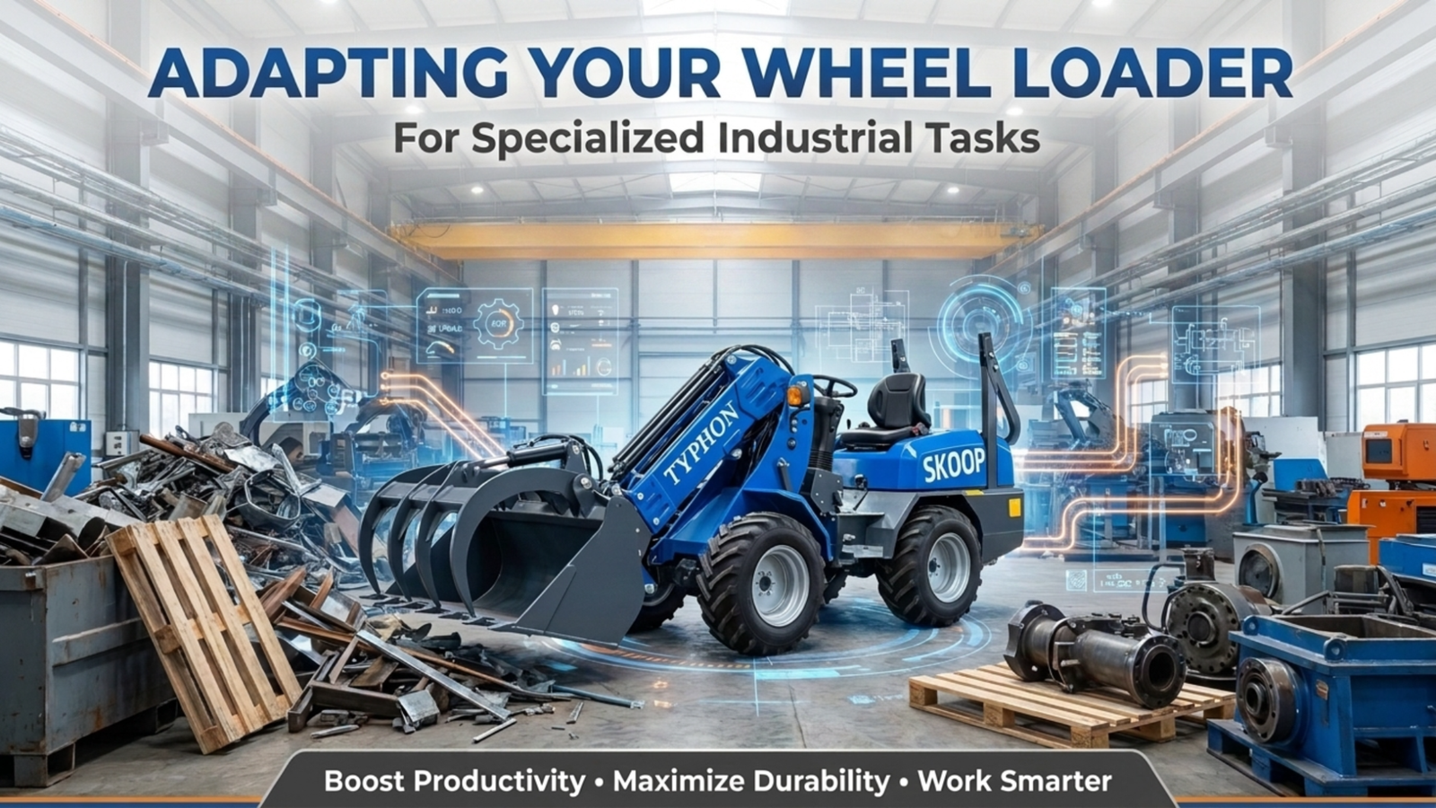 Wheel loader in industrial applications