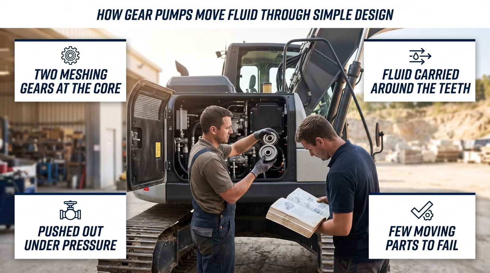 Gear pumps vs. piston pumps