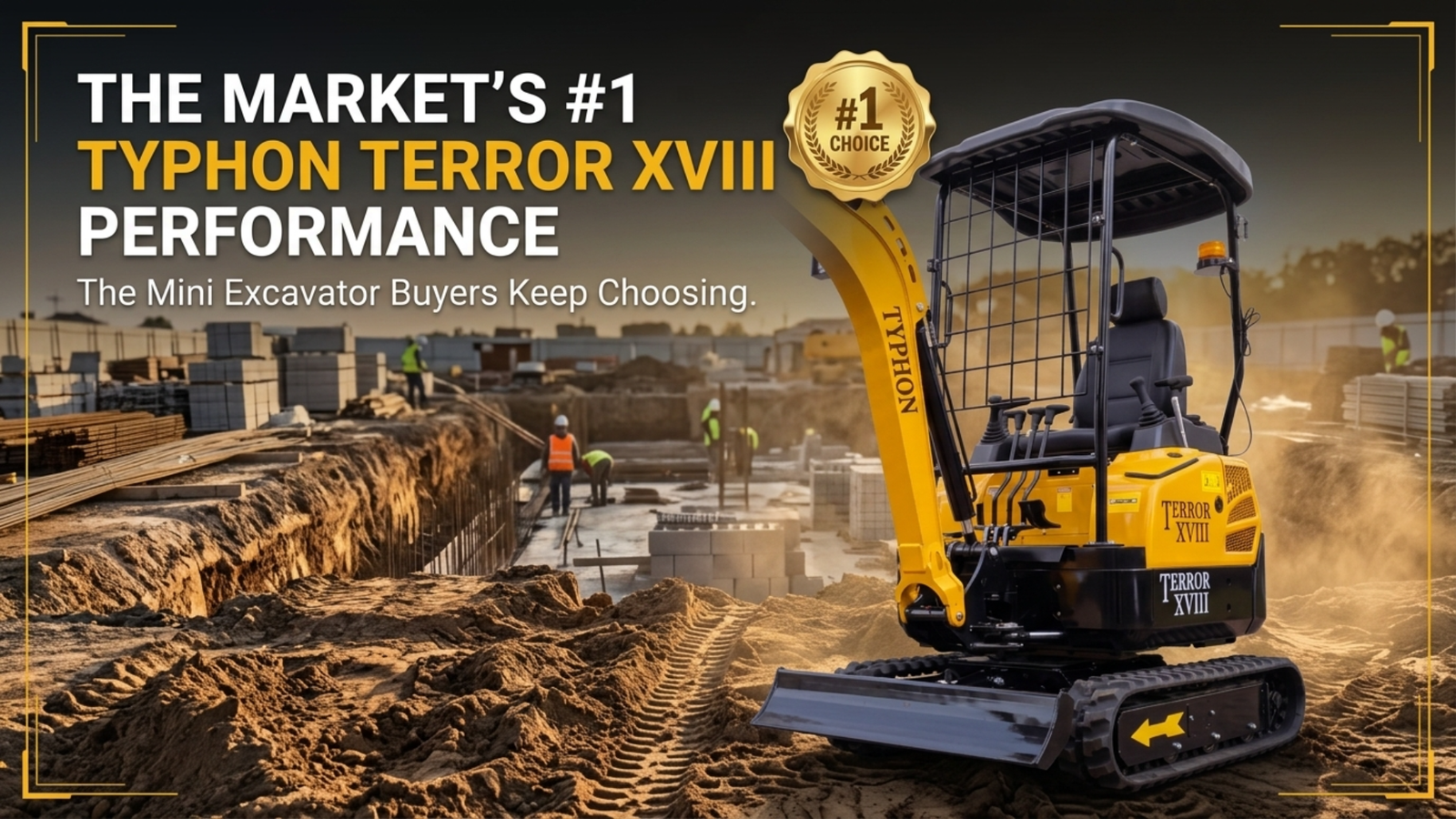 TYPHON TERROR XVIII mini excavator